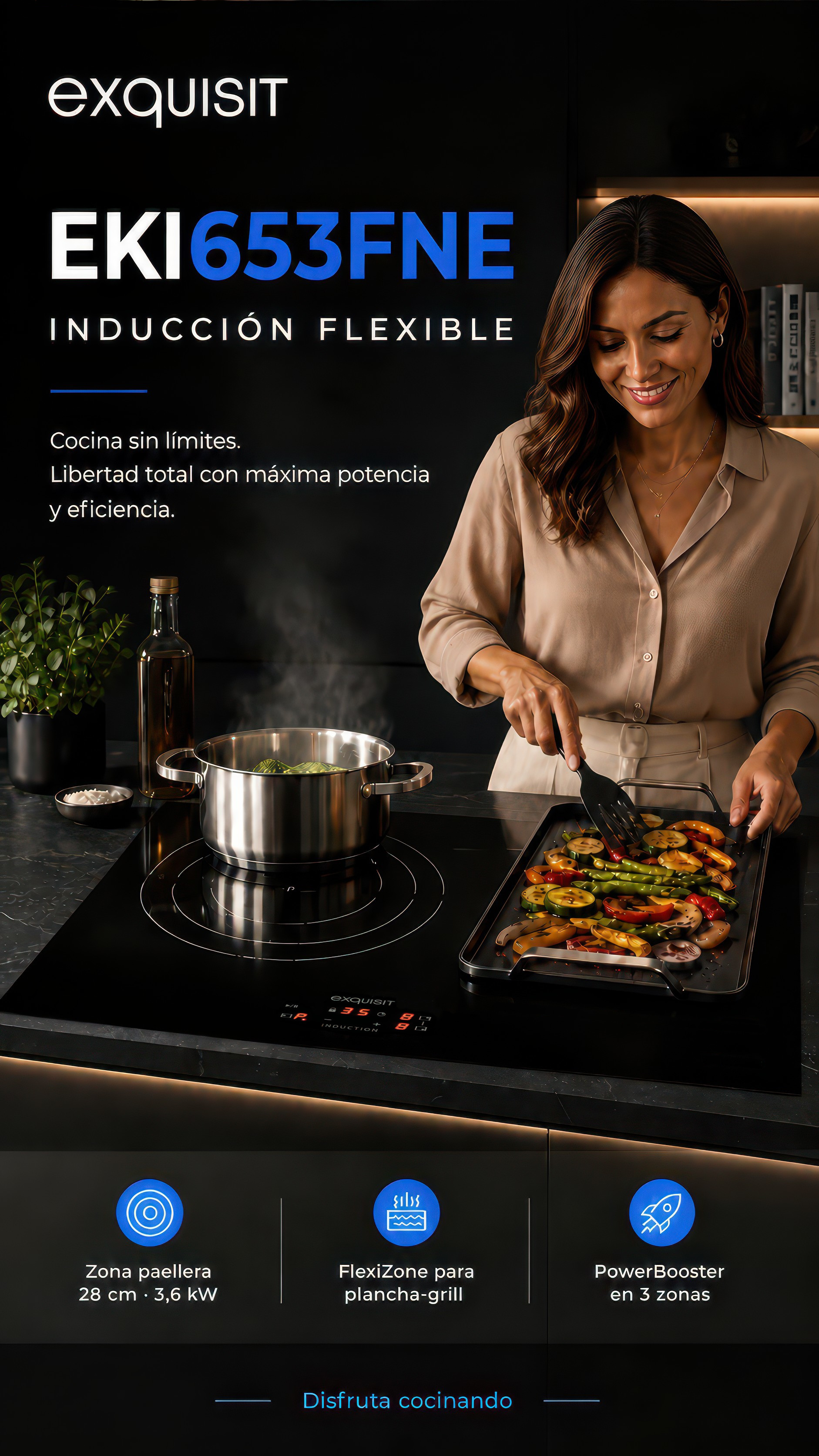 PLACA DE INDUCCIÓN EKI653FNE